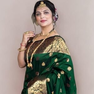 Women’s Pure Soft Silk Saree With Blouse Piece